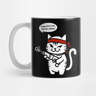 Rambo Cat Funny Gift Mug